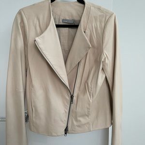 Vince light pink leather jacket